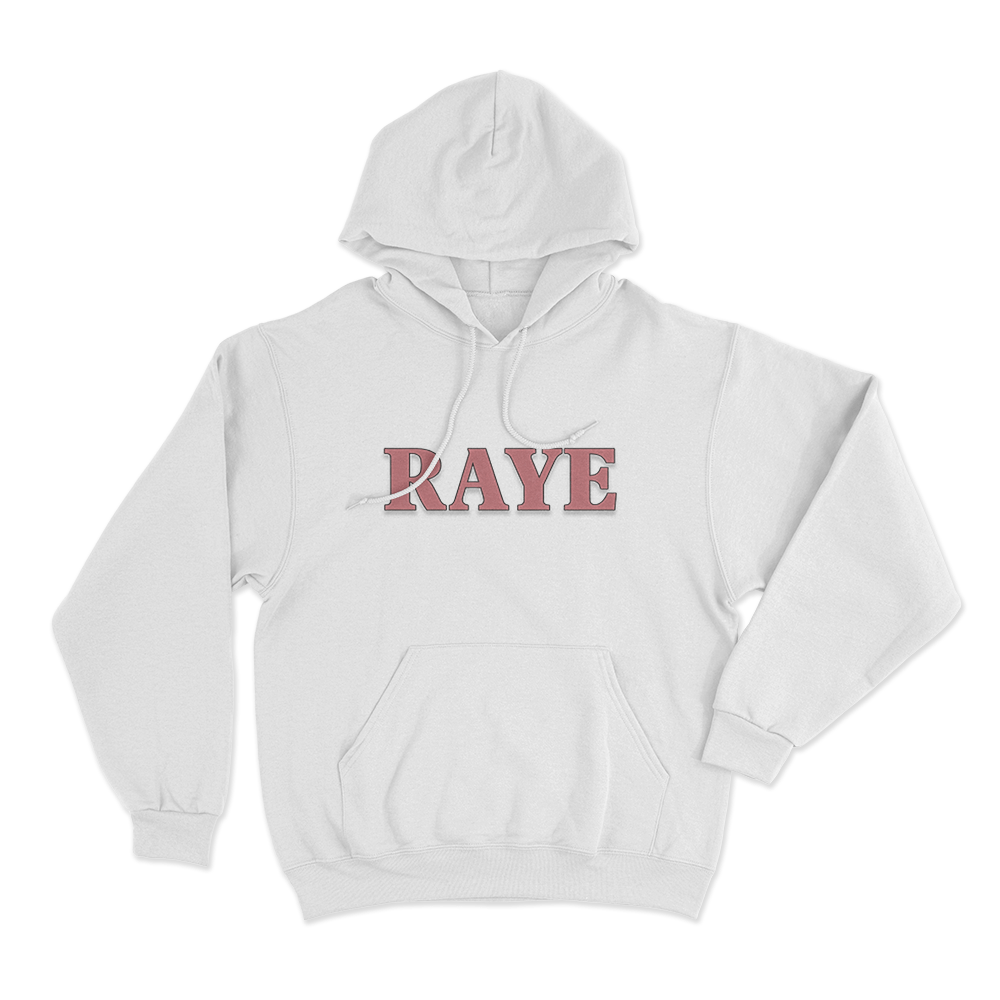 RAYE Logo Unisex Hoodie White RAYE Logo Unisex Hoodie White