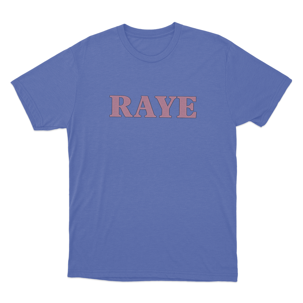 RAYE Logo Unisex T Shirt Blue RAYE Logo Unisex T Shirt Blue