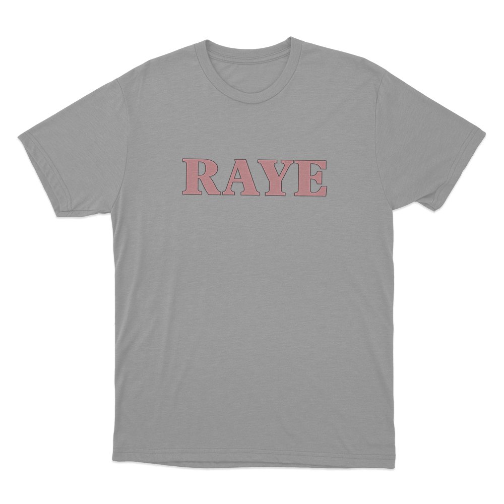 RAYE Logo Unisex T Shirt Grey RAYE Logo Unisex T Shirt Grey