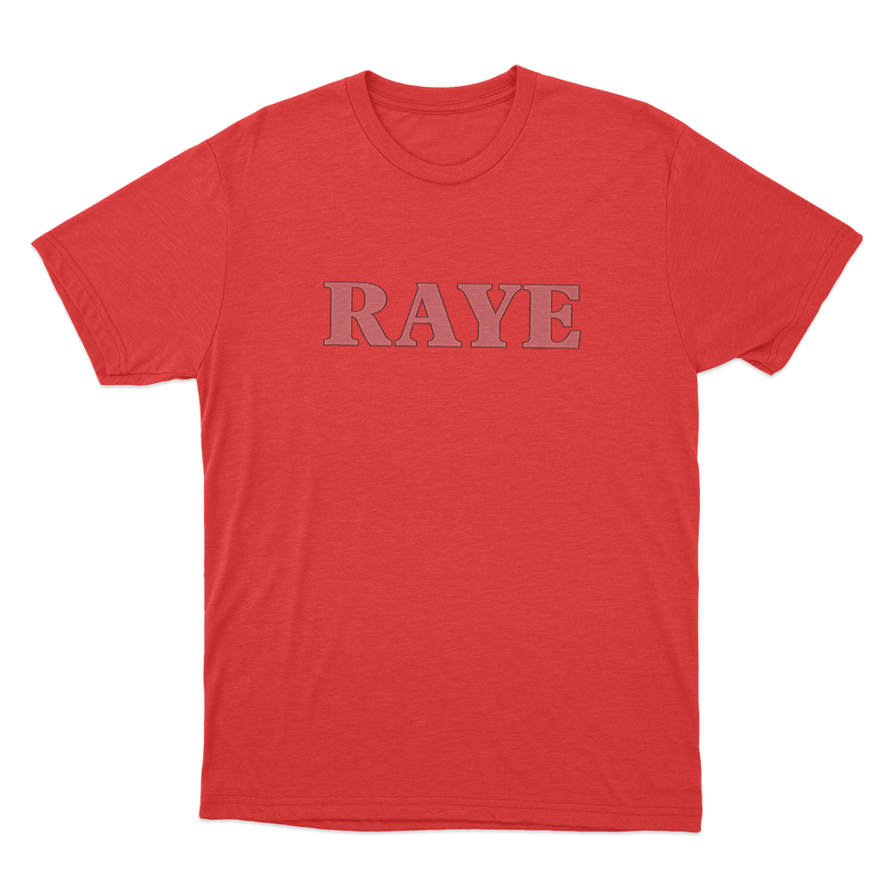 RAYE Logo Unisex T Shirt Red RAYE Logo Unisex T Shirt Red