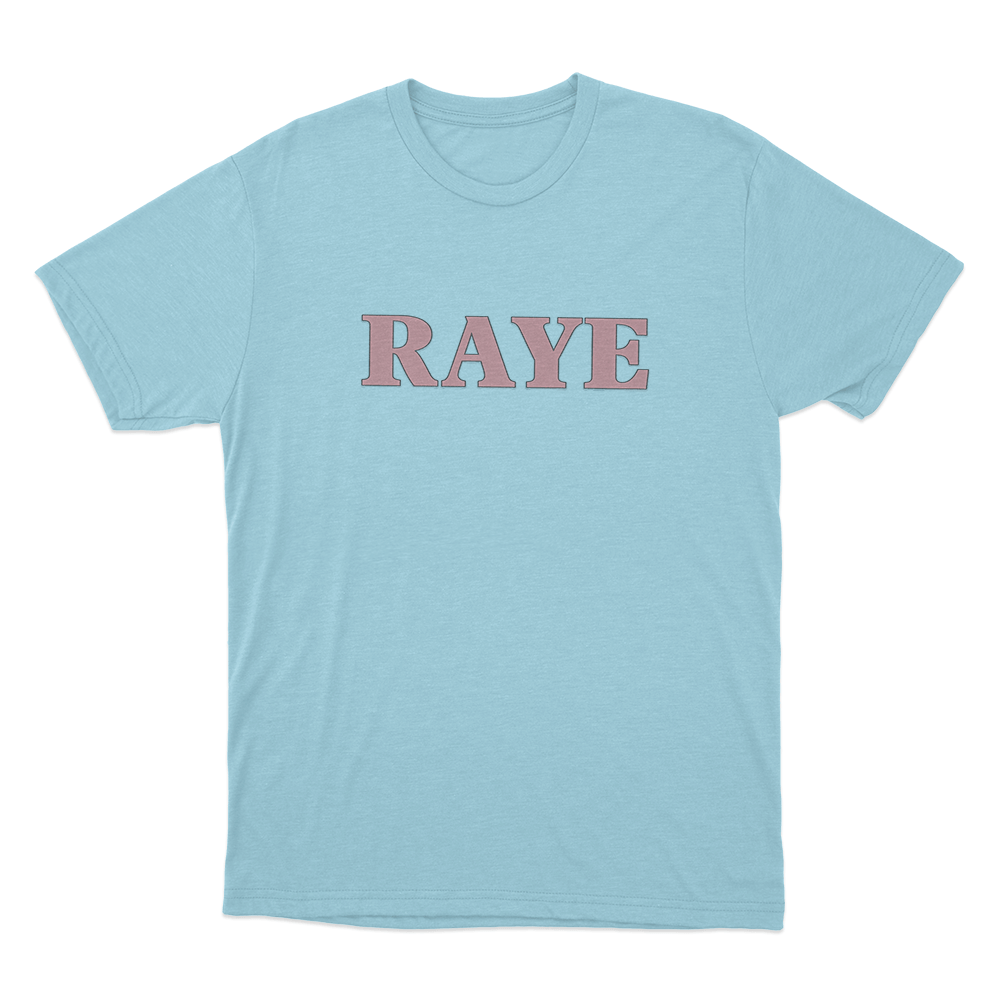 RAYE Logo Unisex T Shirt Sky Blue RAYE Logo Unisex T Shirt Sky Blue