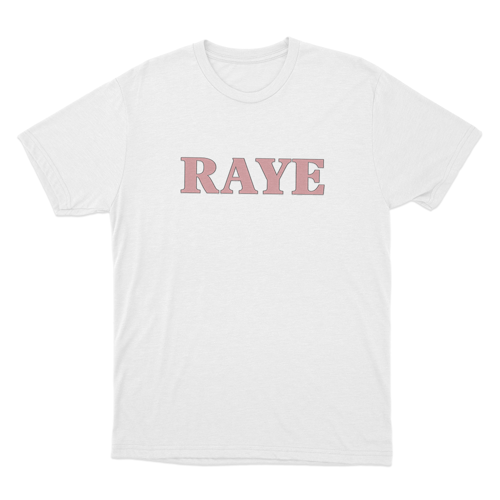 RAYE Logo Unisex T Shirt White RAYE Logo Unisex T Shirt White