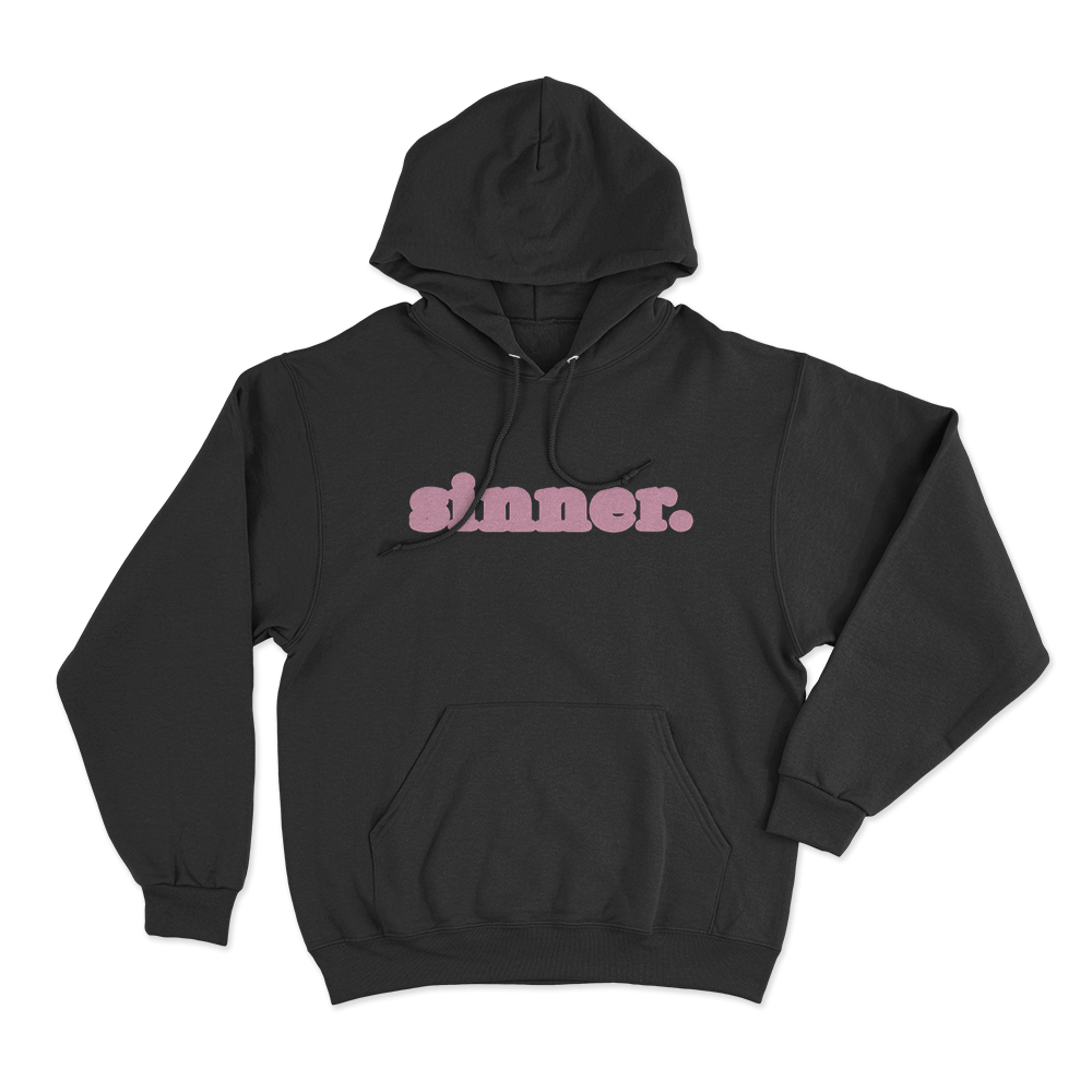 Sinner. Unisex Hoodie Black Sinner. Unisex Hoodie Black