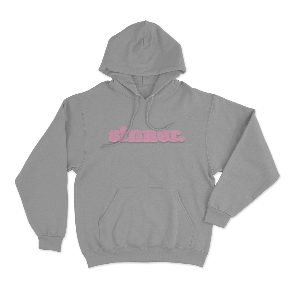 Sinner. Unisex Hoodie Grey Sinner. Unisex Hoodie Grey