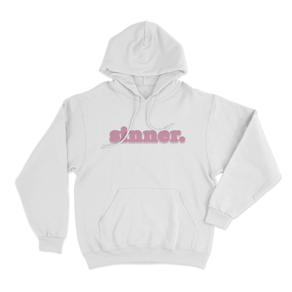 Sinner. Unisex Hoodie White Sinner. Unisex Hoodie White